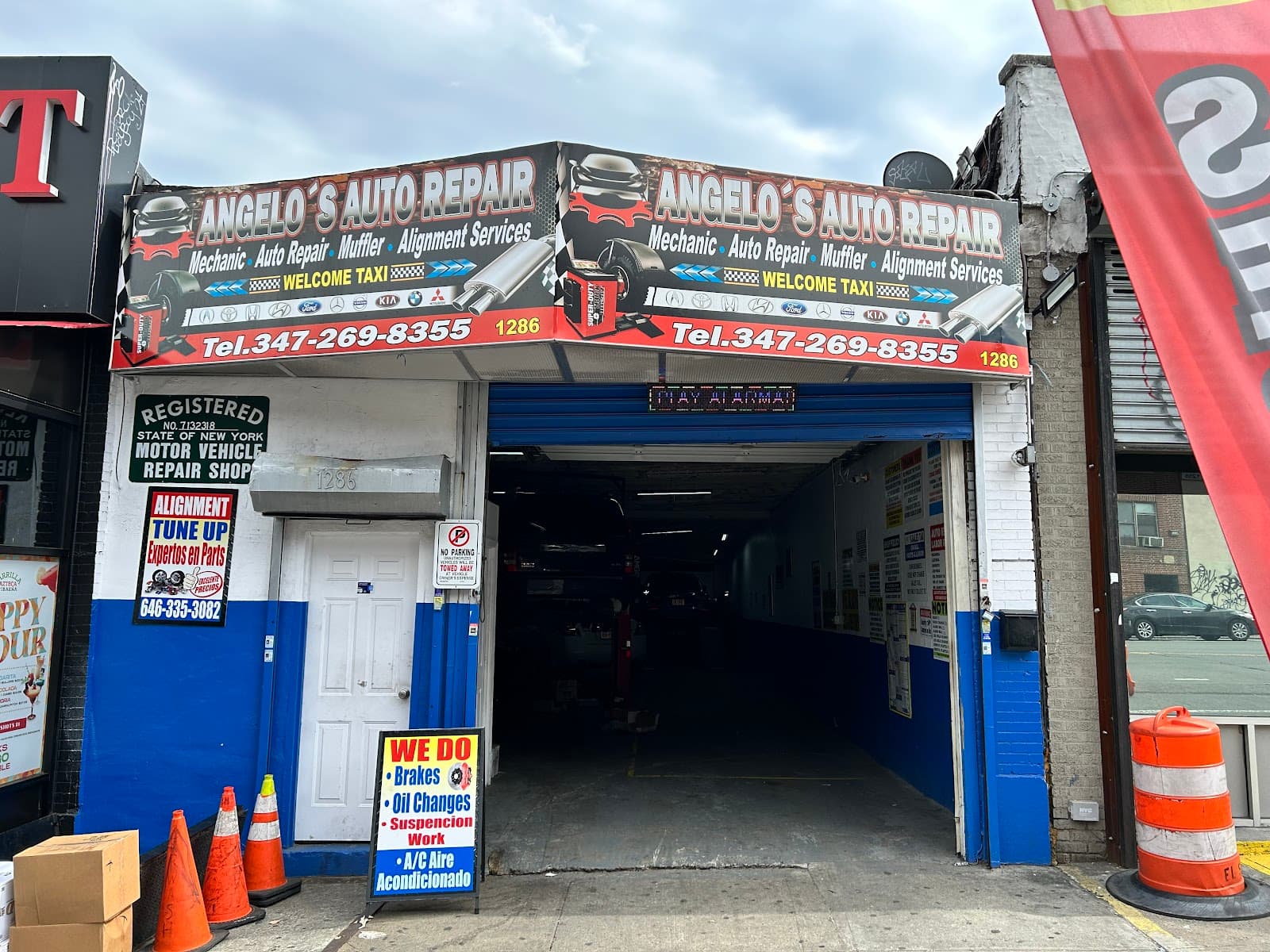Angelo's Auto Repair storefront on Westchester Ave